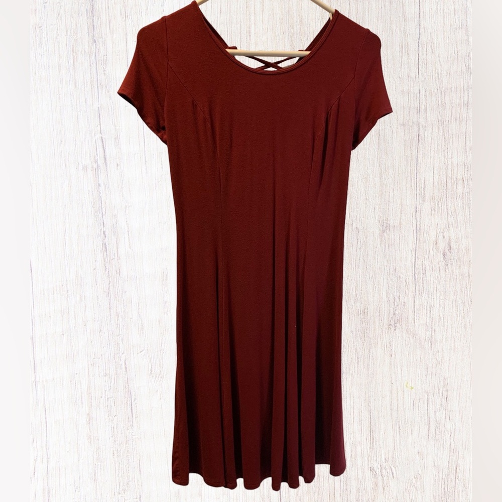 Hollister Swing Dress Maroon Size S